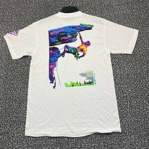 Vintage No Limits Shirt Men Medium White Oneita Short Sleeve Deadstock New M